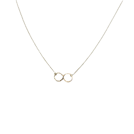 Infinity Charm Necklace in Silver