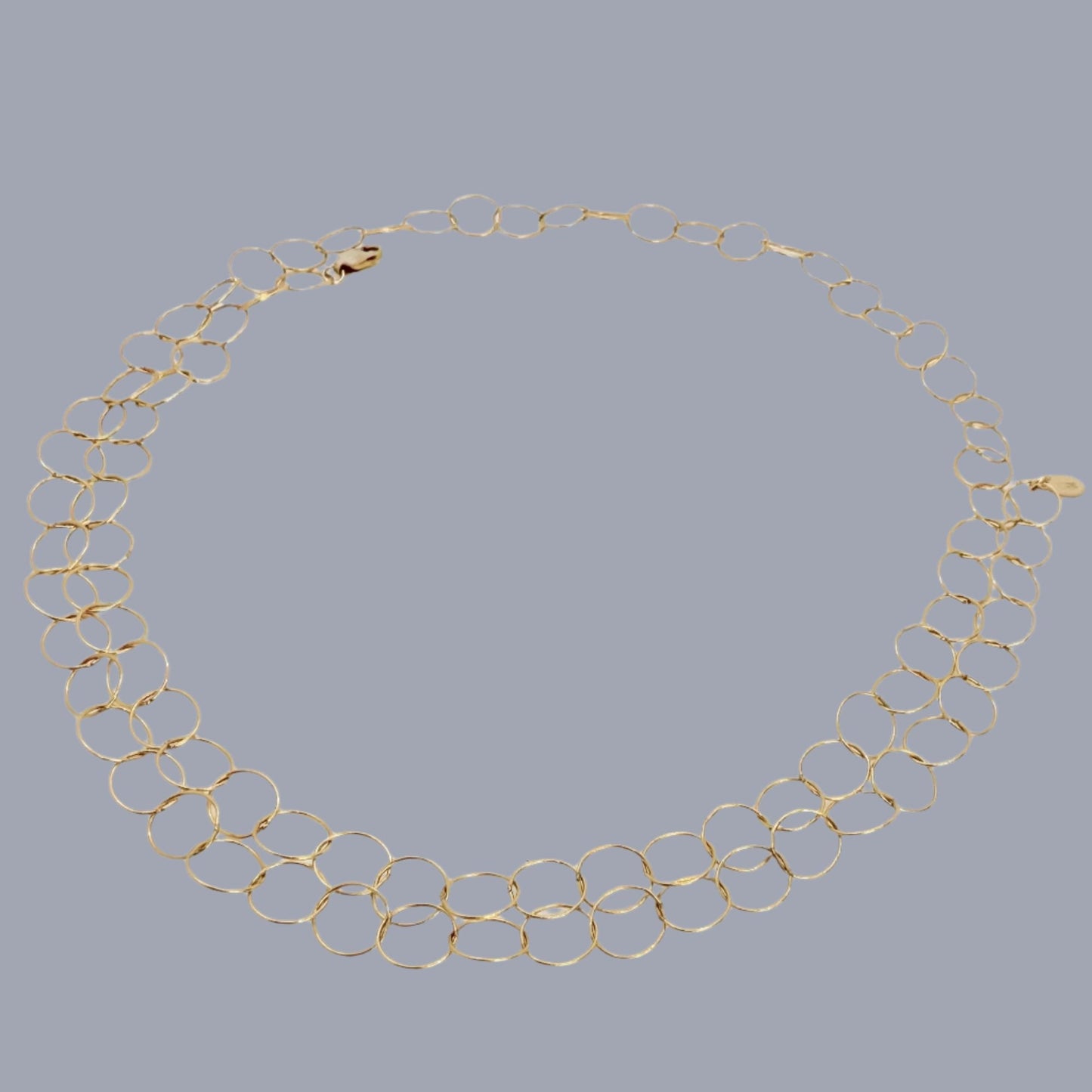Circle Chain Necklace in Gold