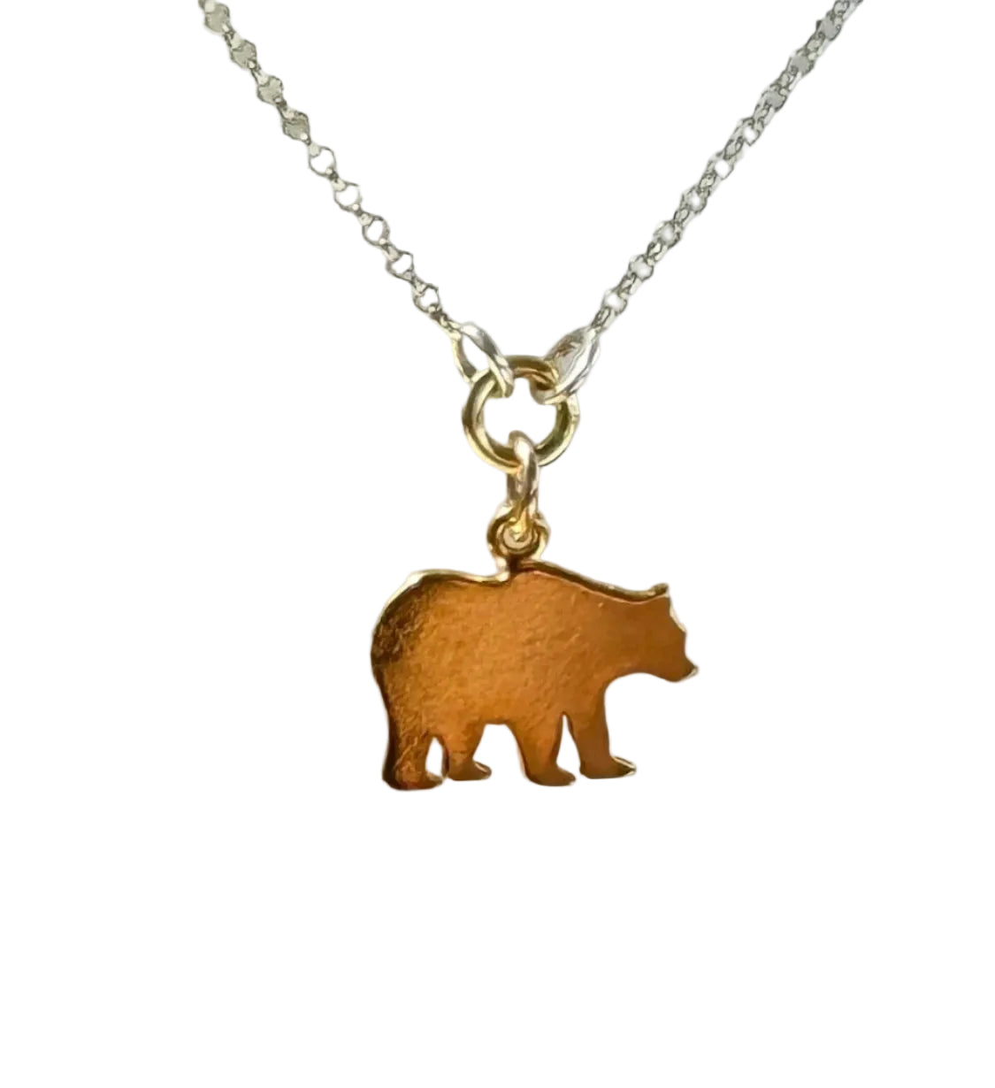 Bear on Silver Chain