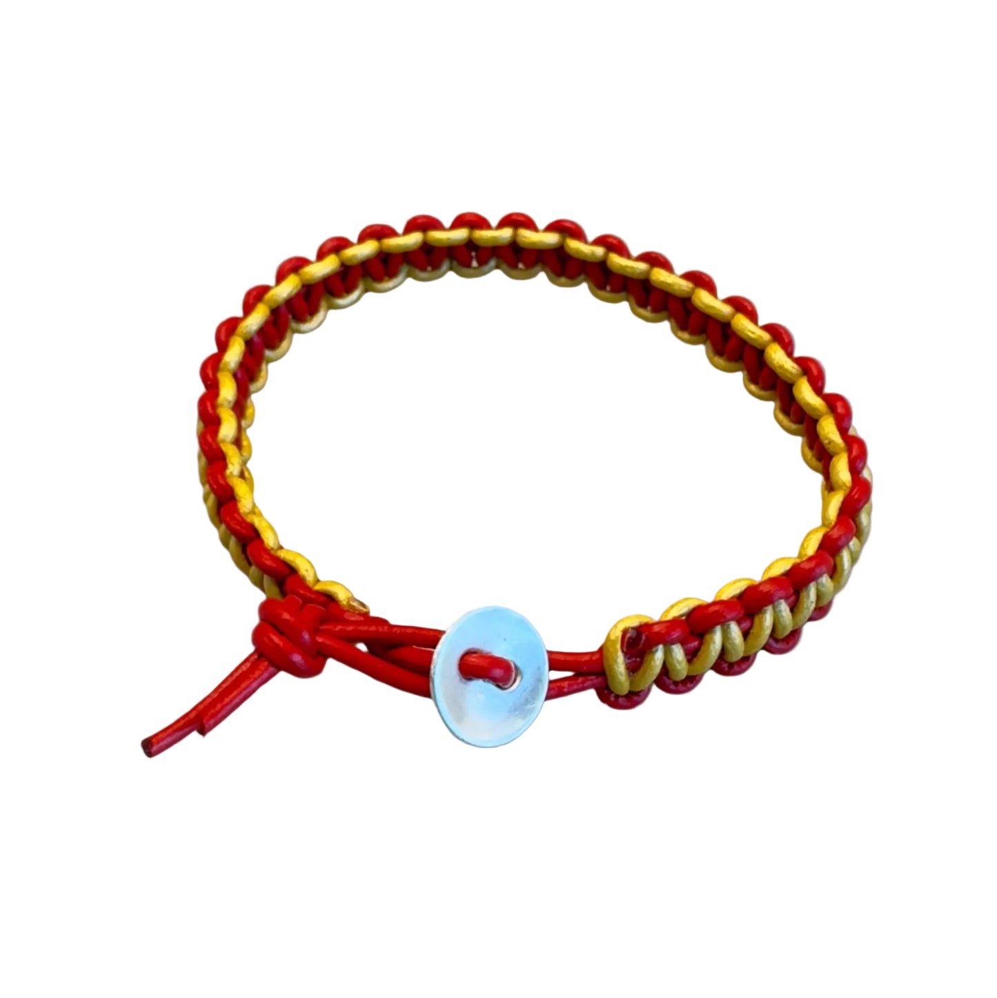 Leather bracelet in 49er colors