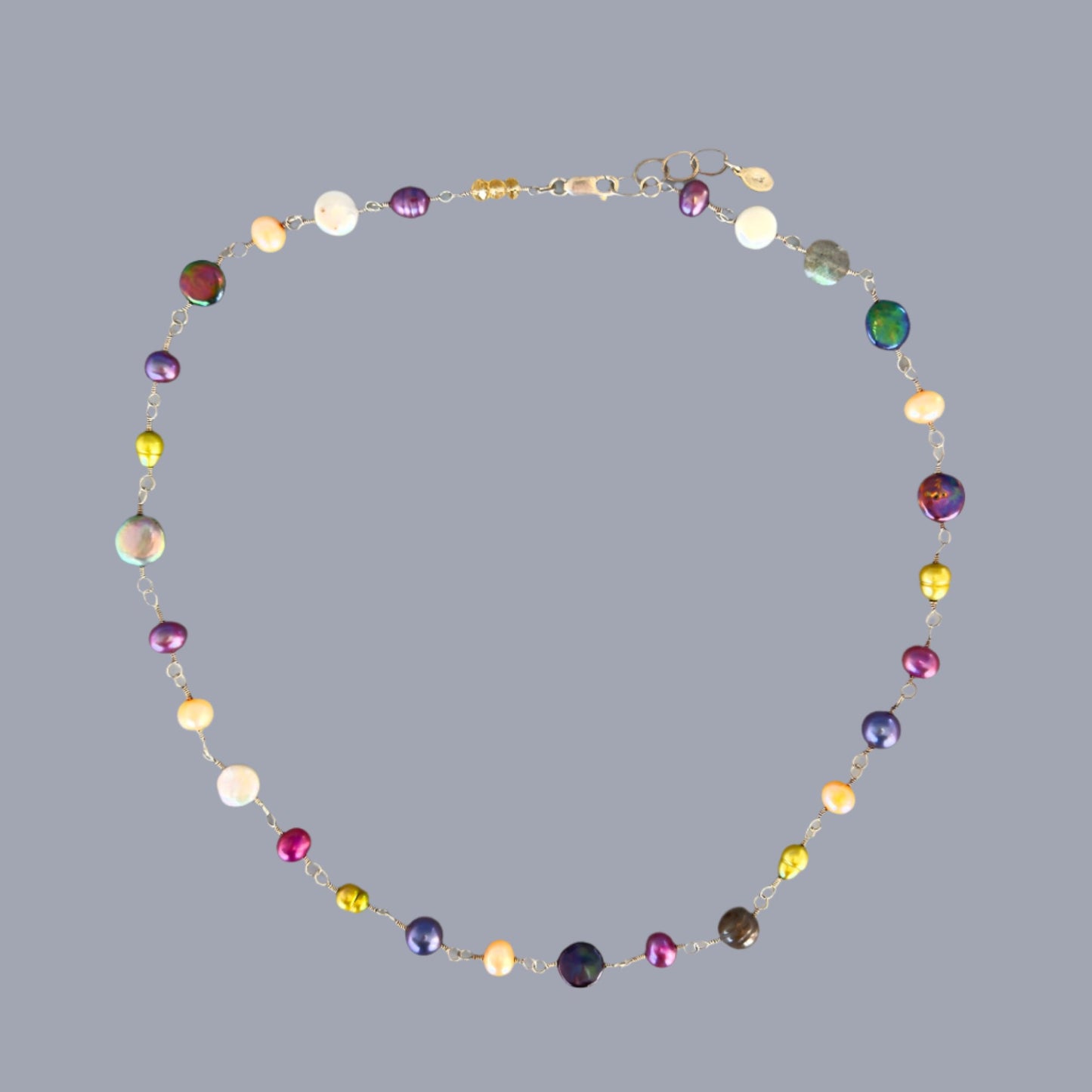 Multi-colored Pearl Necklace