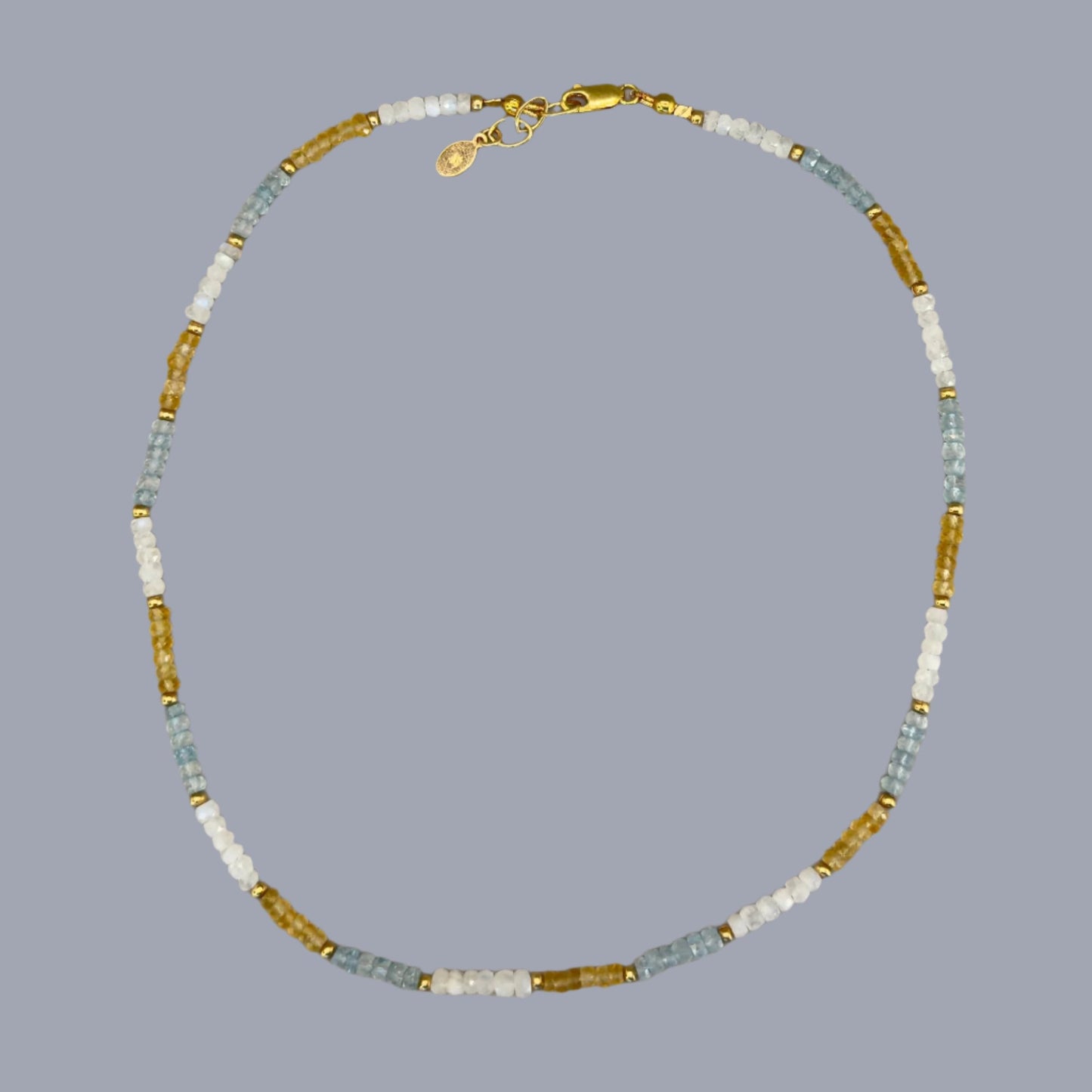 Gemstone Bead Necklace: Corona