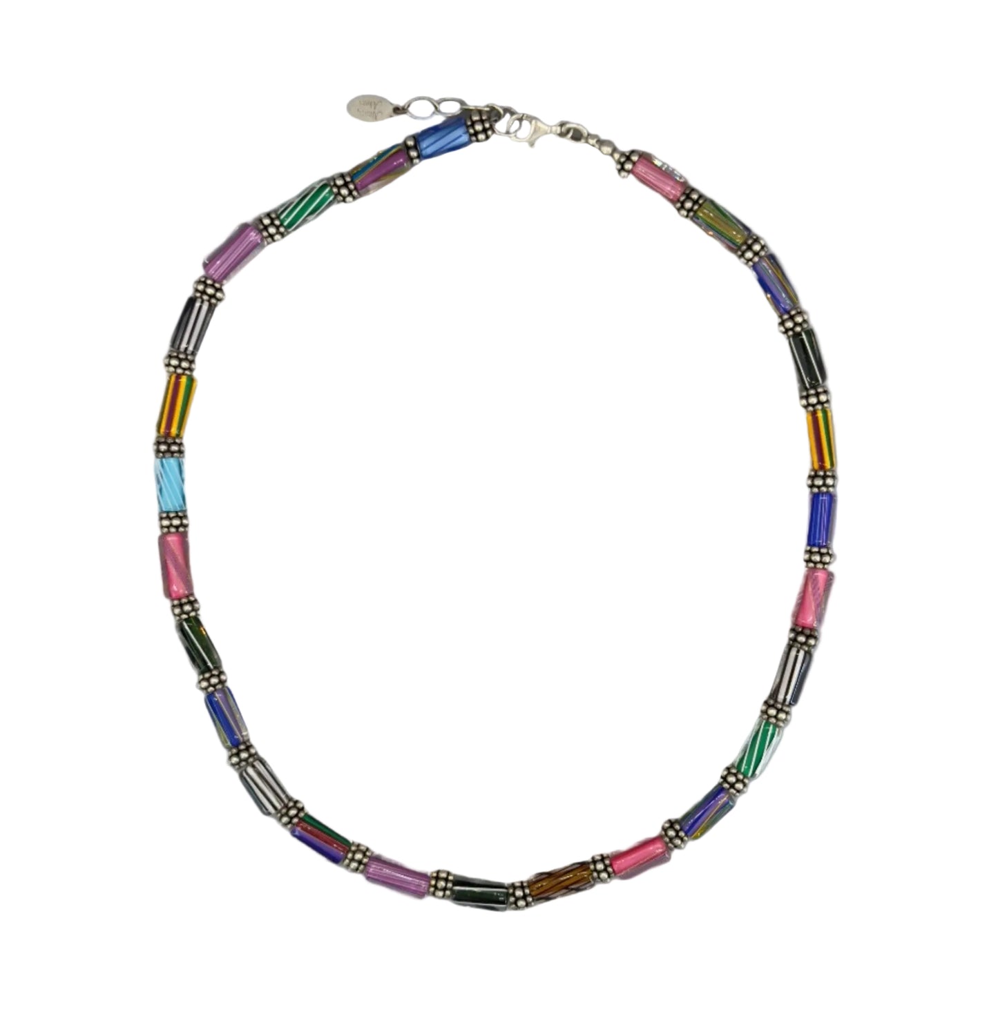 Cane Glass Necklace: Tiburon
