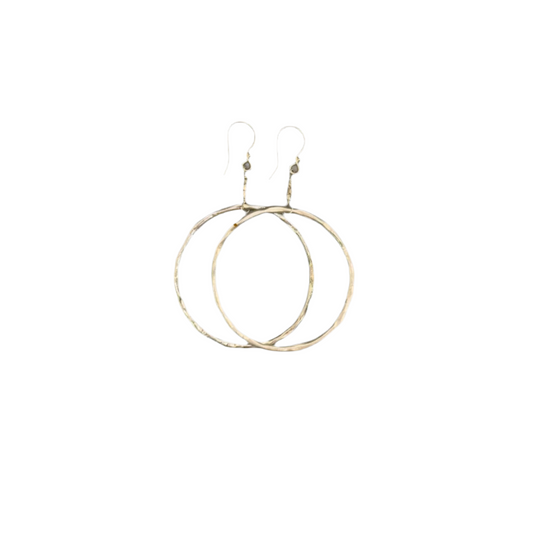 Silver hoop earrings
