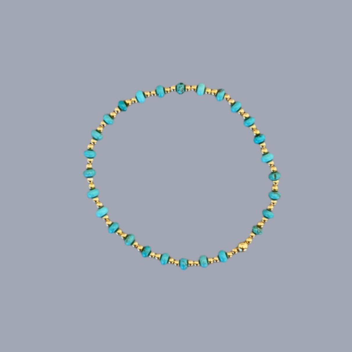 Turquoise and Gold Bracelet