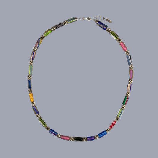 Cane Glass Necklace: Sausalito