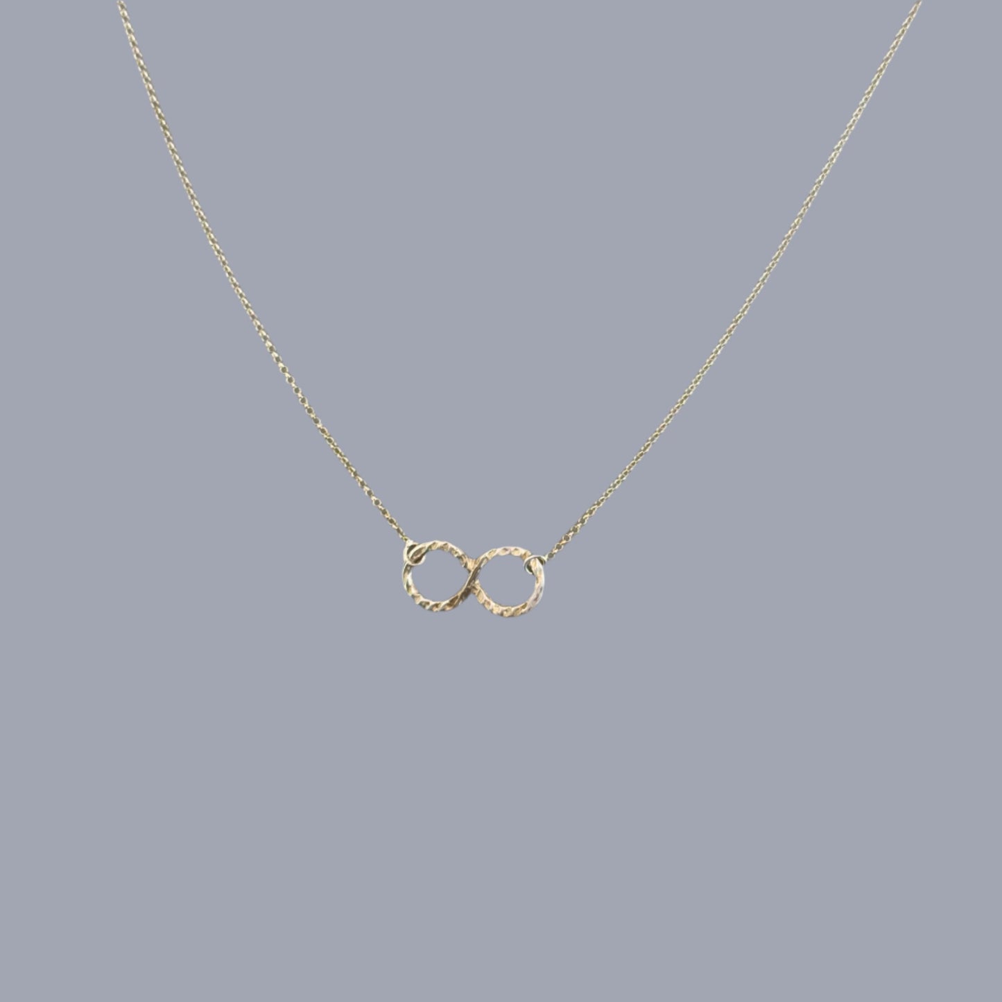 Infinity Charm Necklace in Silver