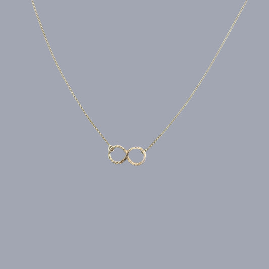 Infinity Charm Necklace in Silver