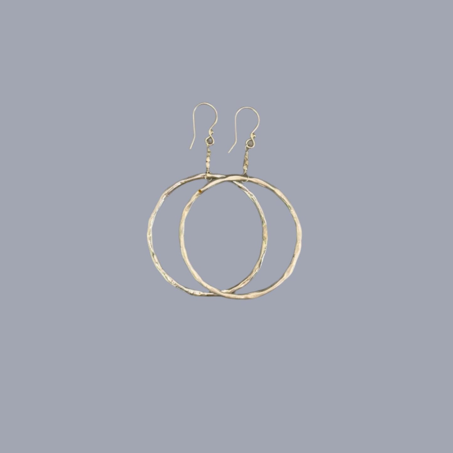 Silver hoop earrings