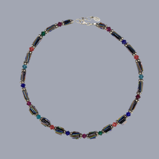 Cane Glass Necklace: Belvedere