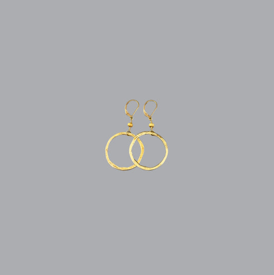 Gold hoop earrings