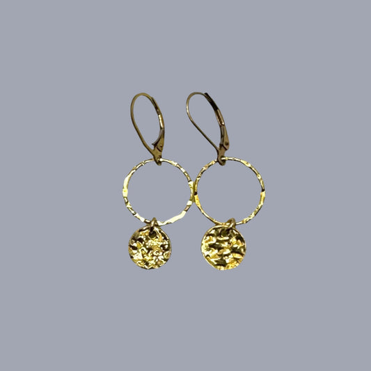 Circle Earrings in Gold