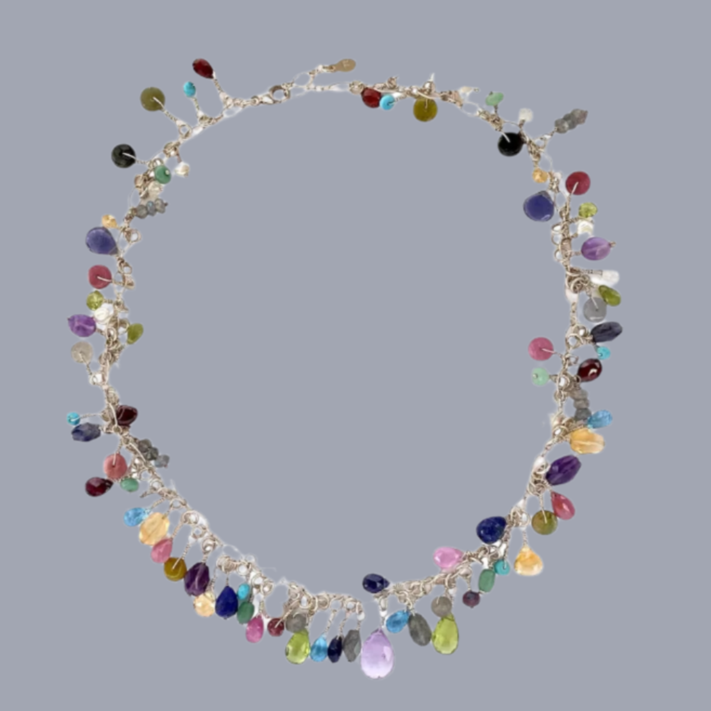 Dangle Gemstone Necklace: Mendocino